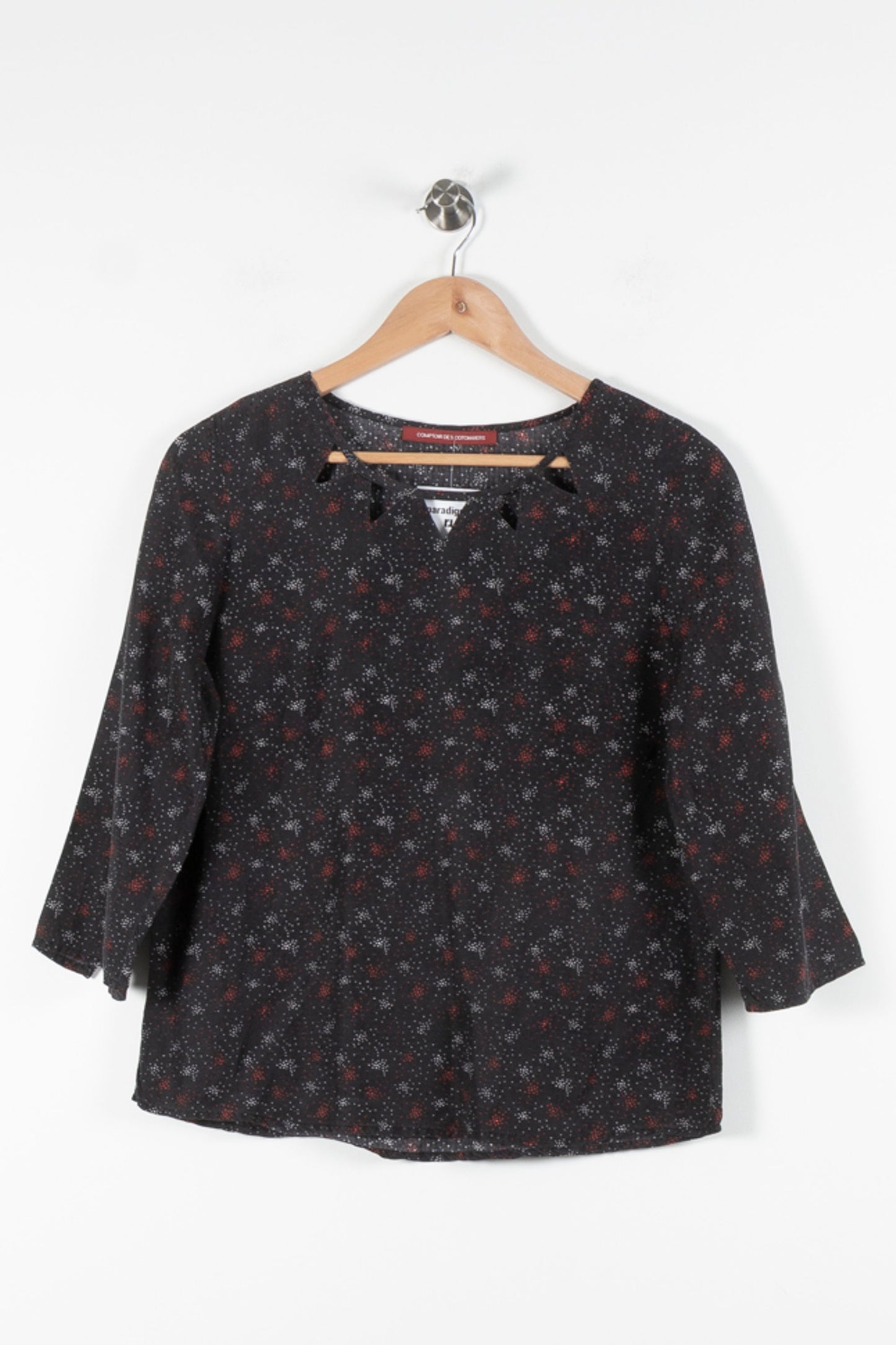 Blouse Noire et Rouge - Taille S/36