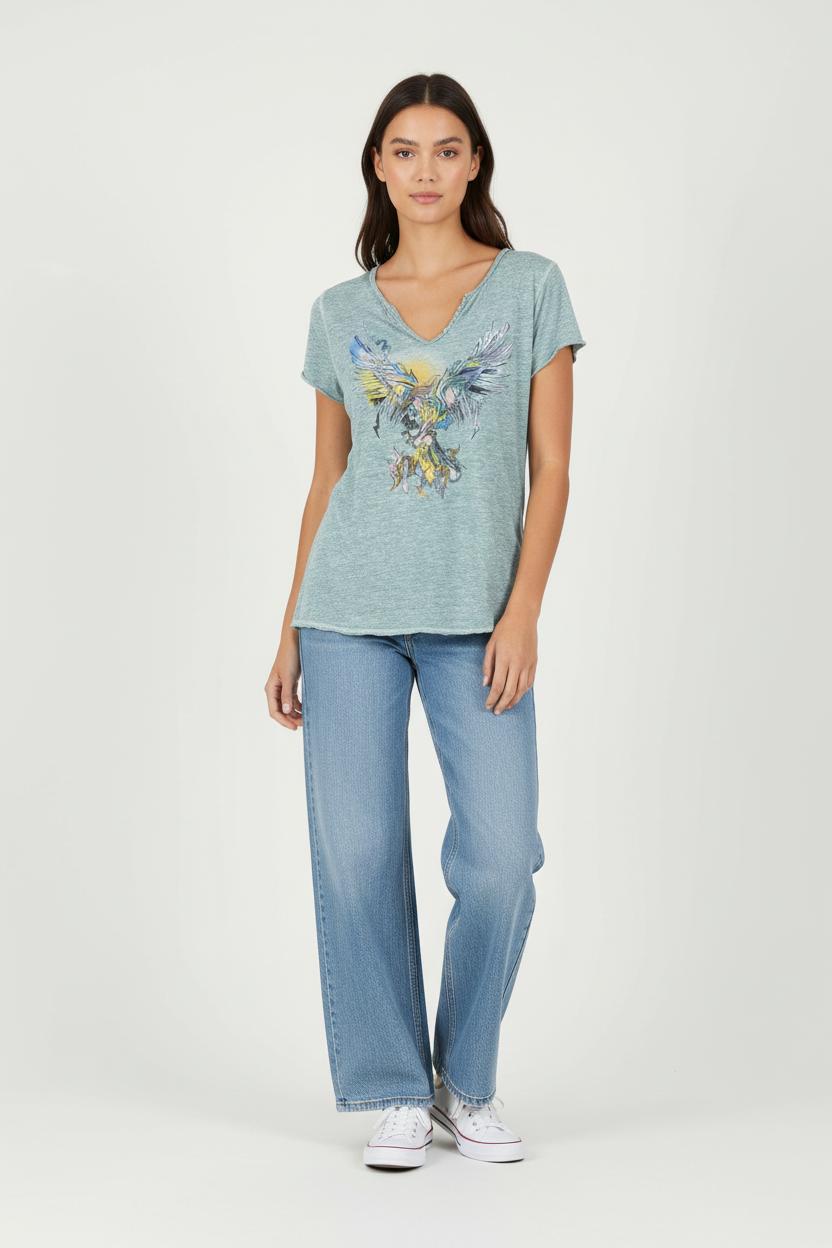 Tee-shirt Bleu - Taille S/36