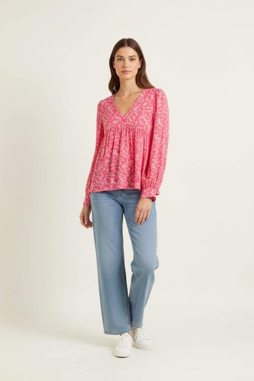 Blouse Rose et Blanche - Taille M/38