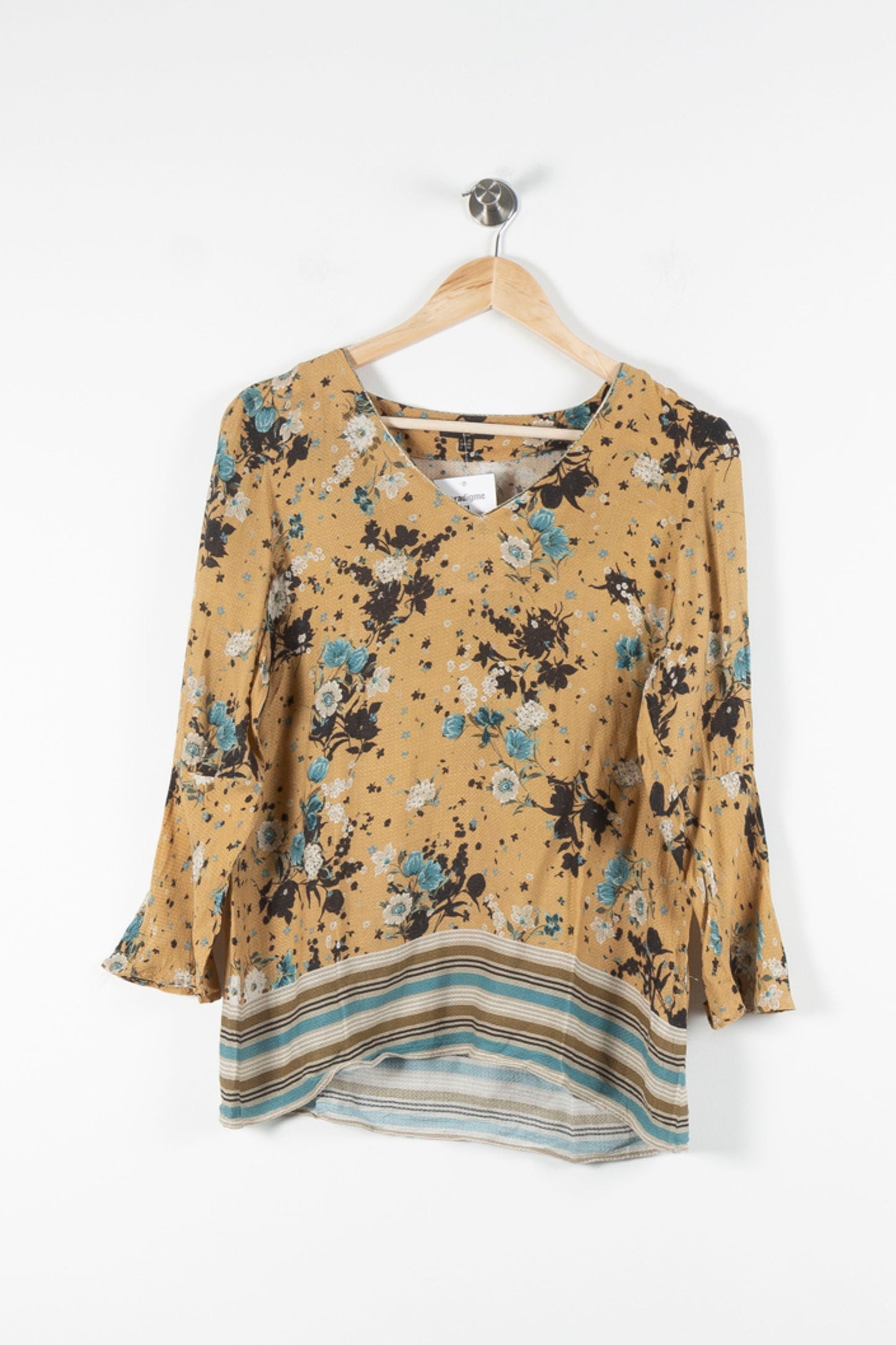 Blouse Jaune et Bleu - Taille M/38