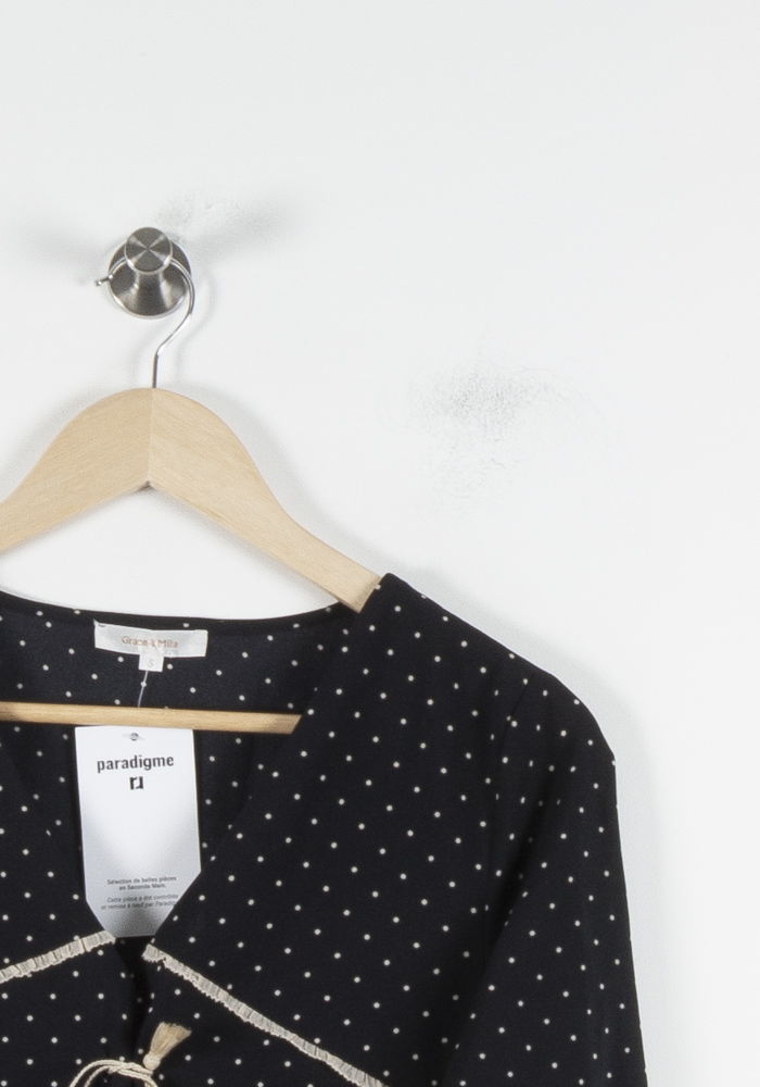 Blouse Bleu et Blanc - Taille S/36