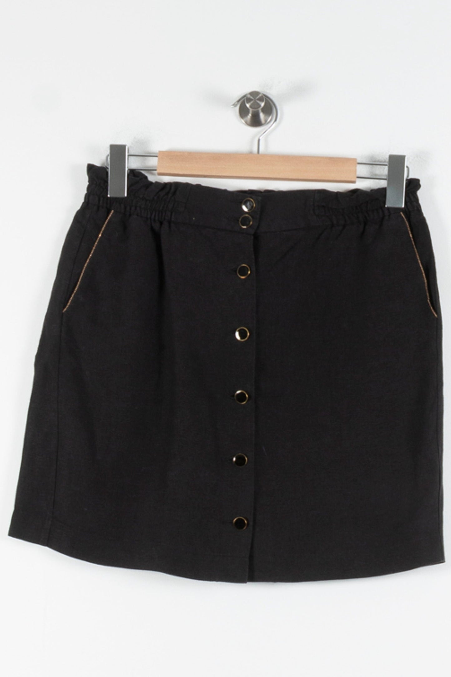 Jupe Boutonnée Noire - Taille L/40