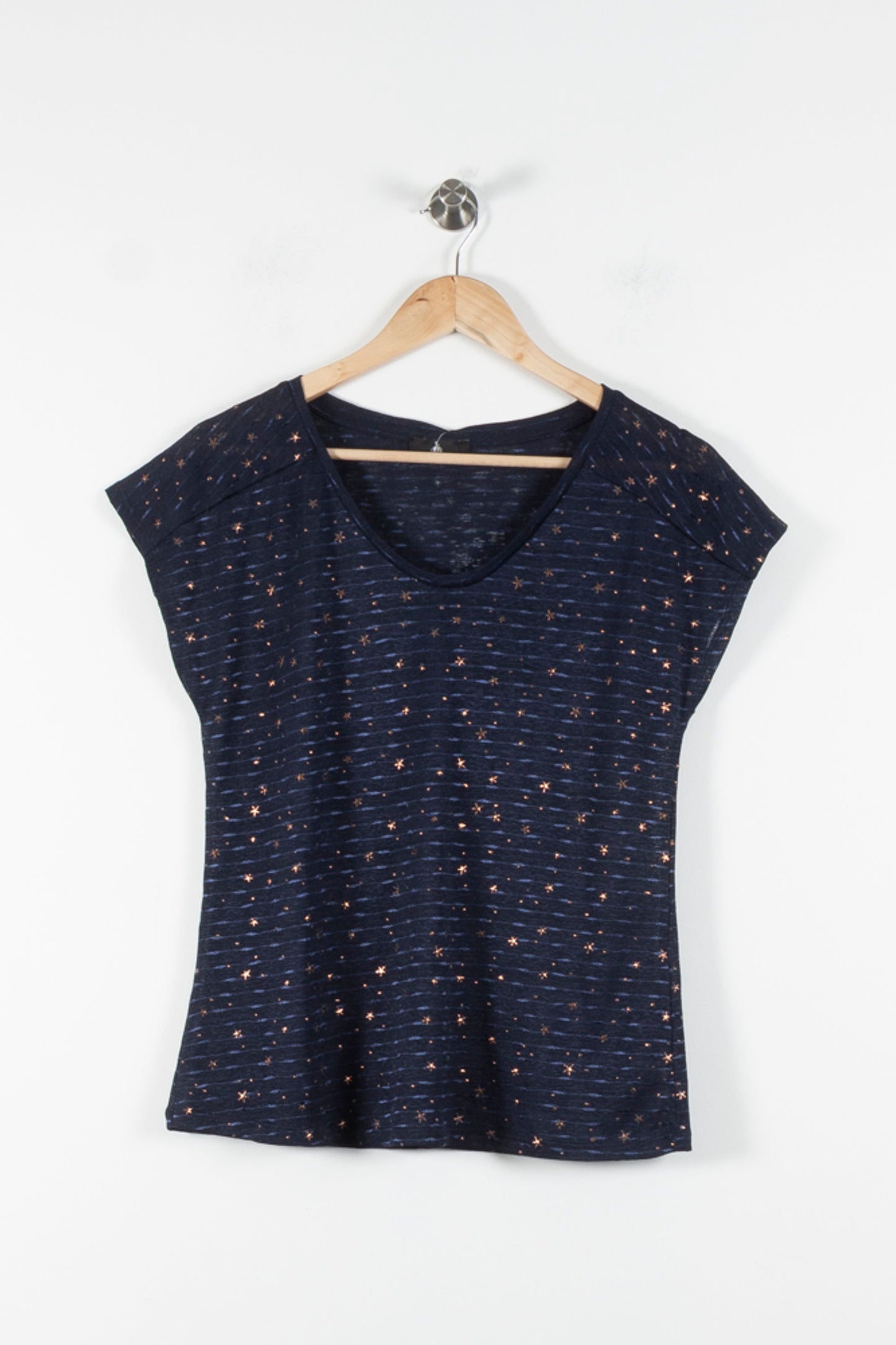 Tee-shirt Bleu et Doré - Taille M/38