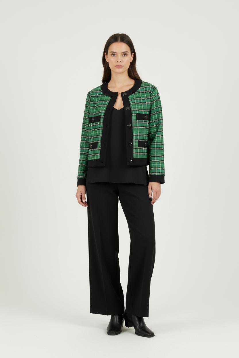 Veste Courte Verte et Noire - Taille M/38