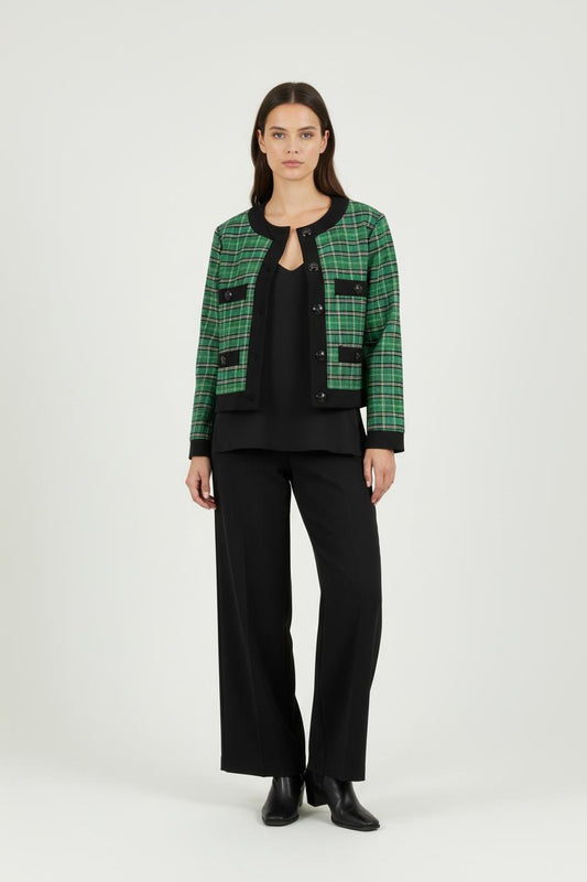 Veste Courte Verte et Noire - Taille M/38