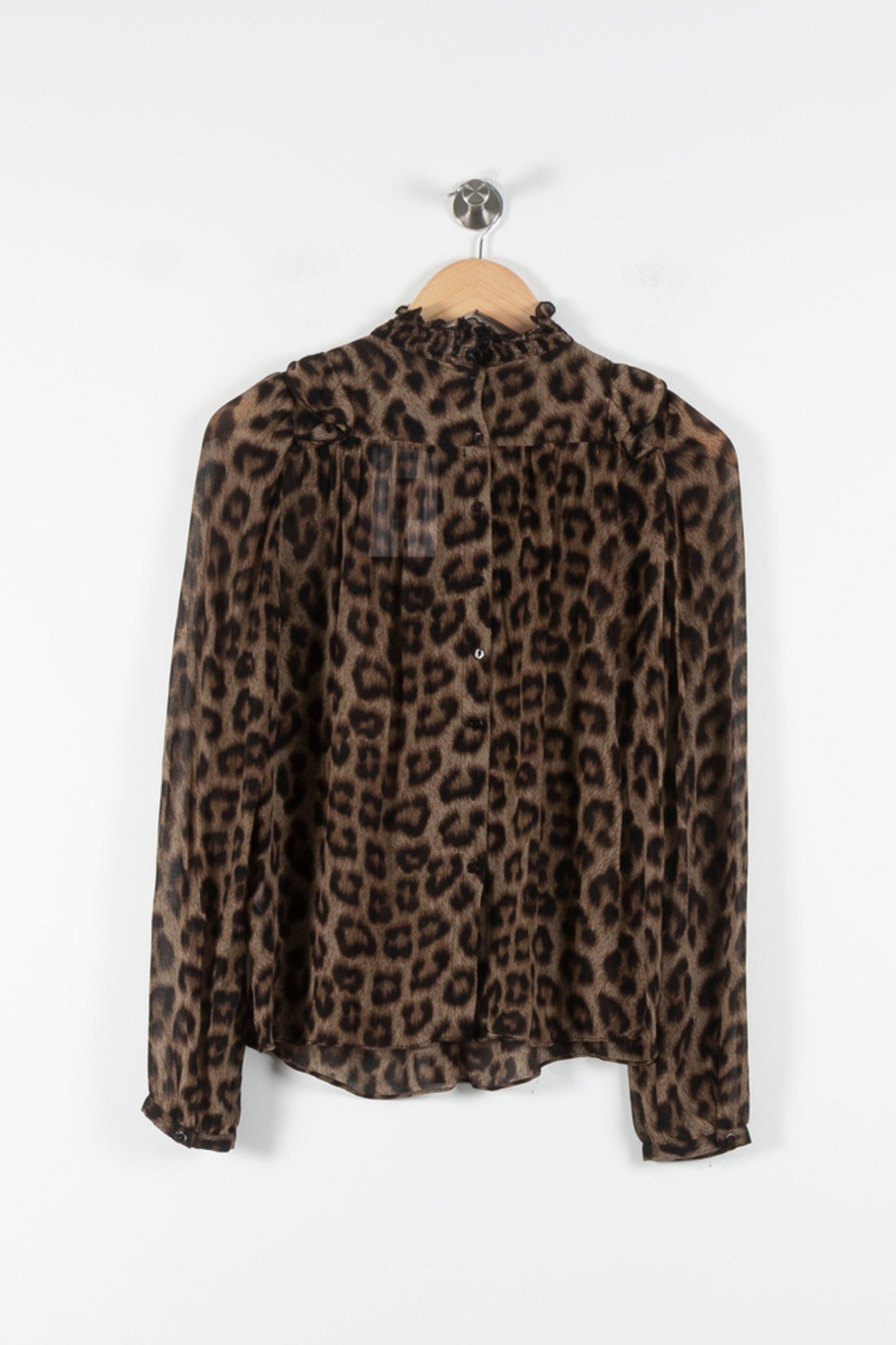 Blouse Léopard Marron et Noir - Taille XS/34