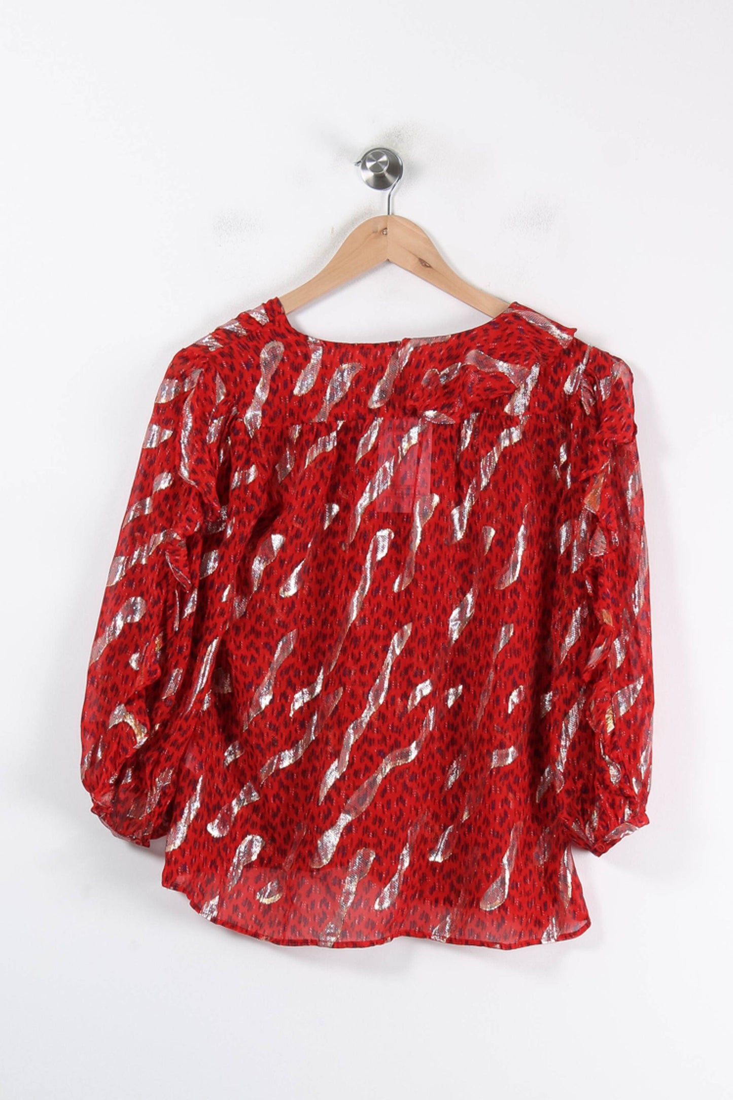 Blouse Rouge et Blanche - Taille S/36
