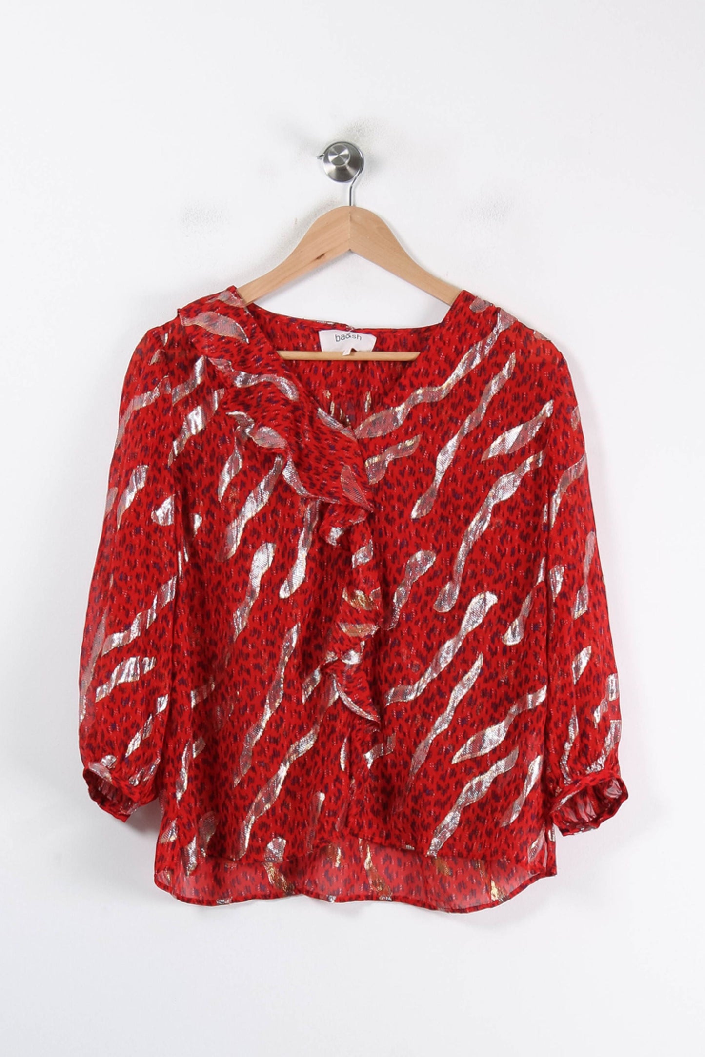 Blouse Rouge et Blanche - Taille S/36