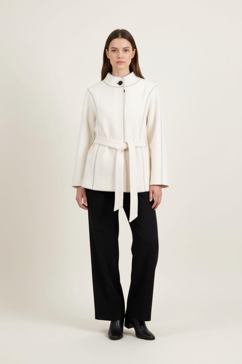 Veste Ceinturée Blanche - Taille S/36