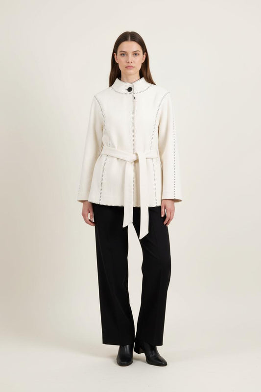 Veste Ceinturée Blanche - Taille S/36