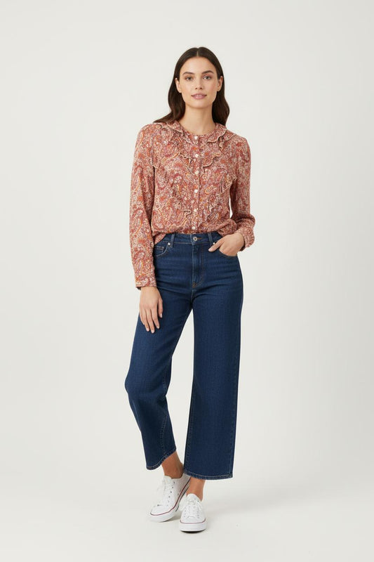 Blouse multicolore - Taille XS/34