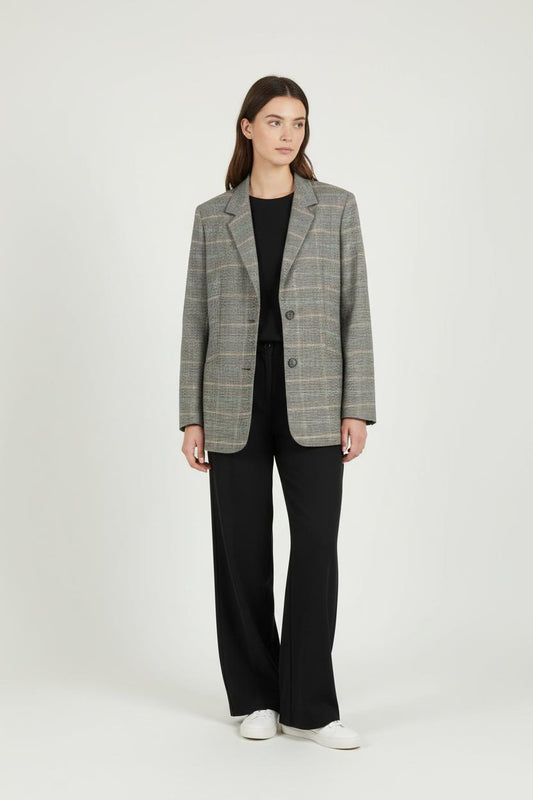 Blazer Gris à Carreaux - Taille S/36