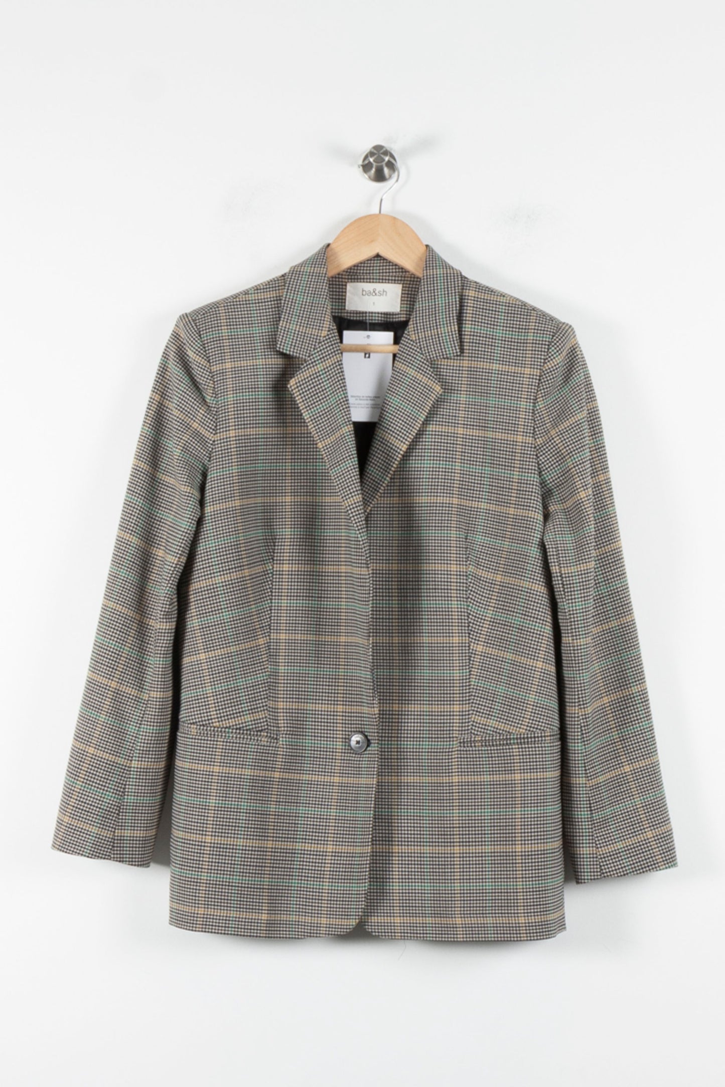 Blazer Gris à Carreaux - Taille S/36