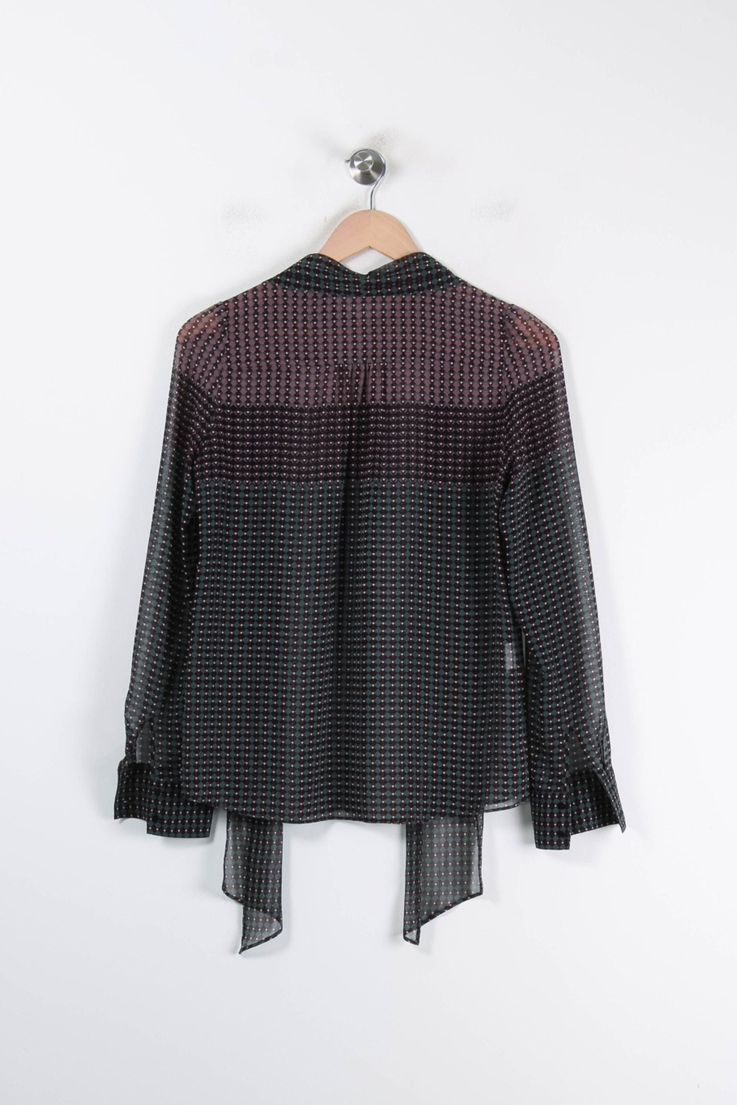 Blouse Noire et Bordeaux - Taille S/36