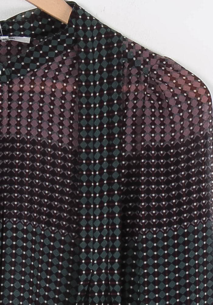 Blouse Noire et Bordeaux - Taille S/36