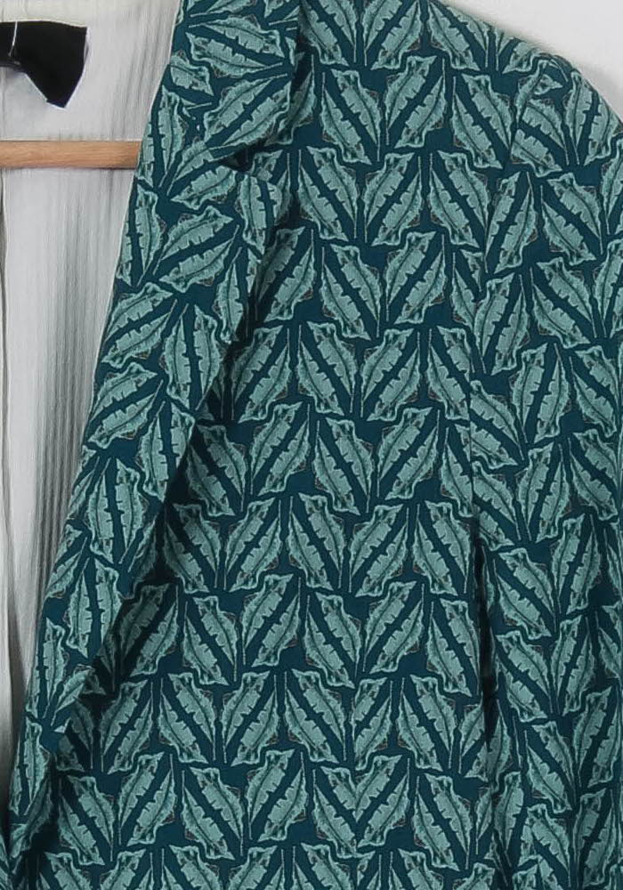 Blazer Vert à Motifs - Taille S/36