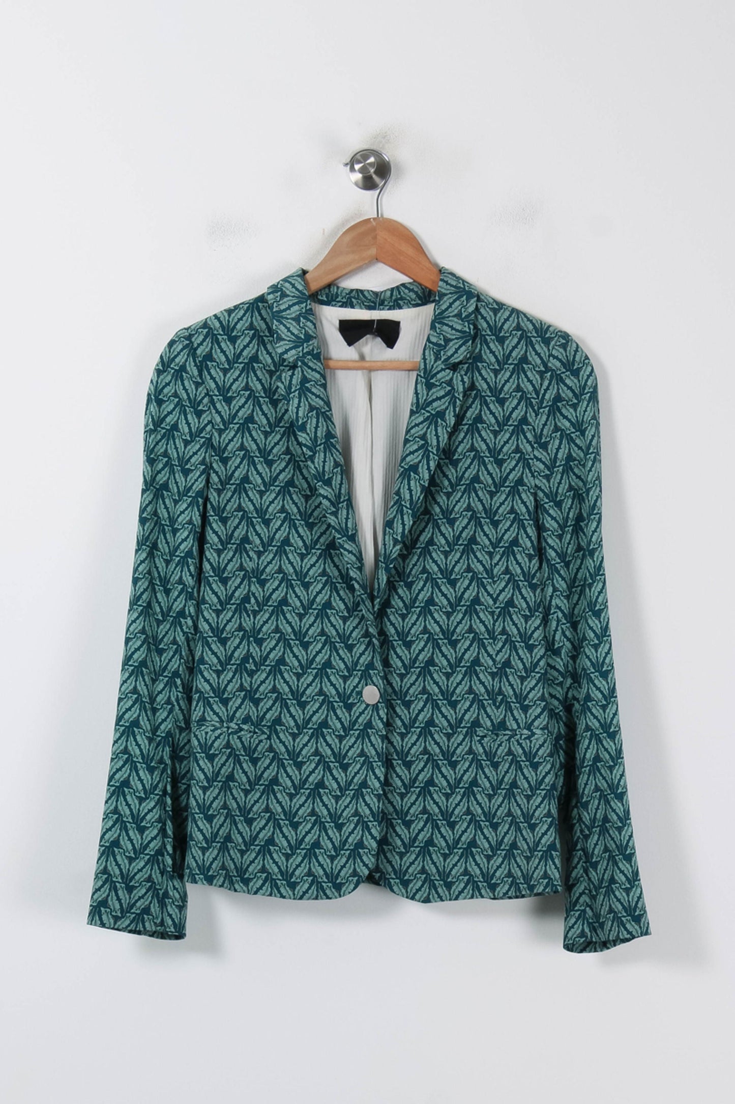 Blazer Vert à Motifs - Taille S/36