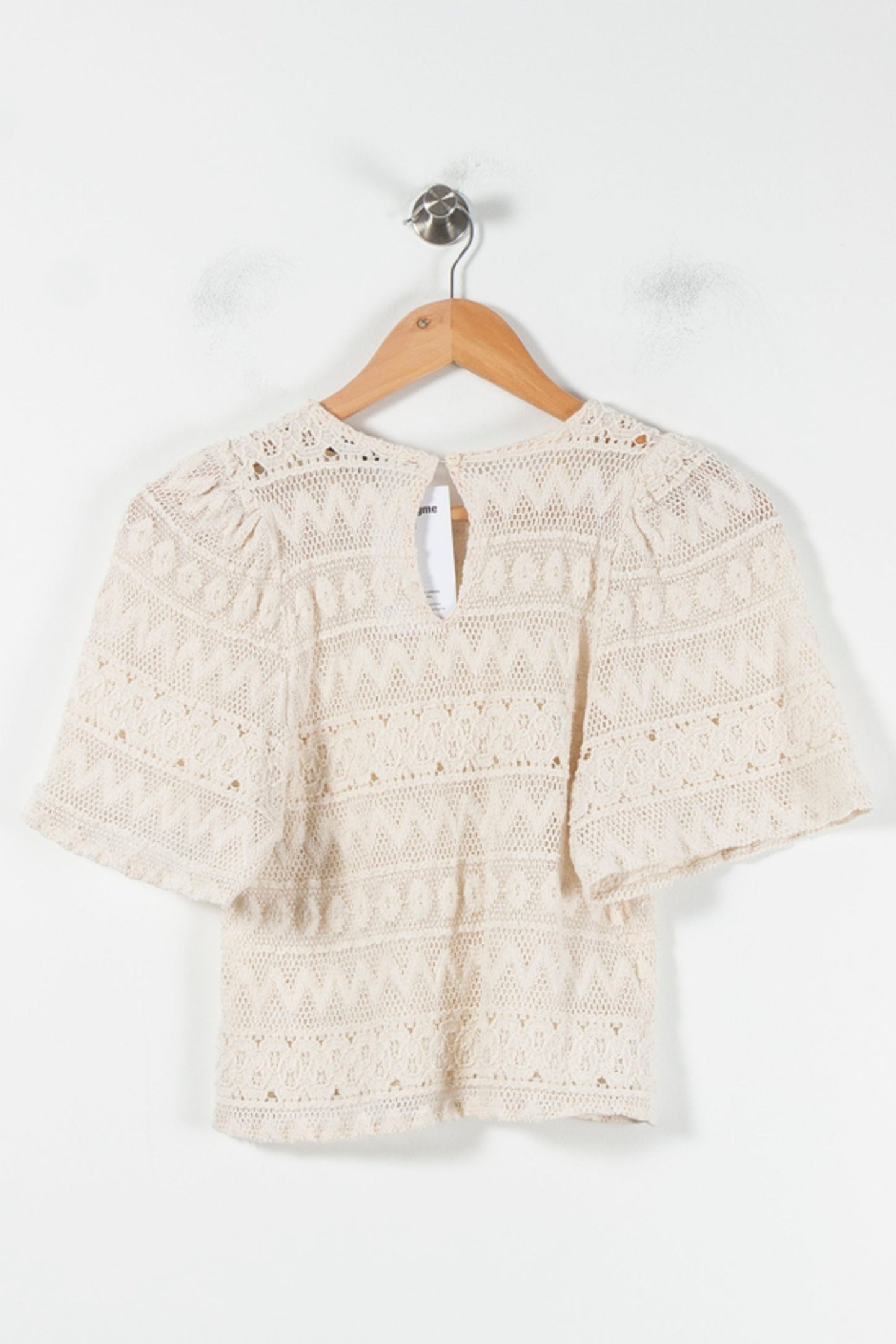 Blouse Dentelle Beige - Taille M/38