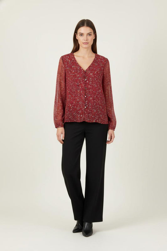 Blouse Rouge - Taille XXL/44