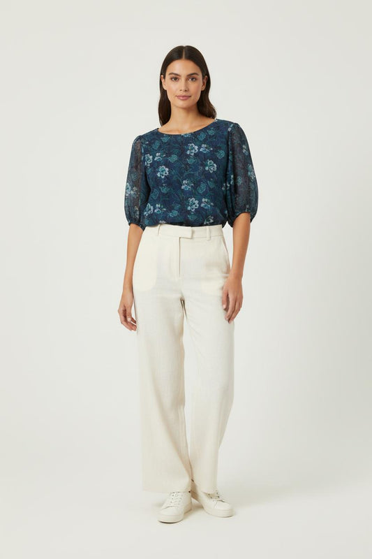 Blouse Bleue - Taille S/36