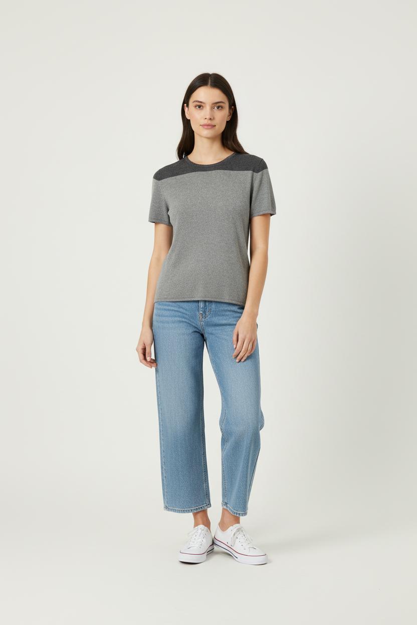 Pull Gris et Anthracite - Taille M/38