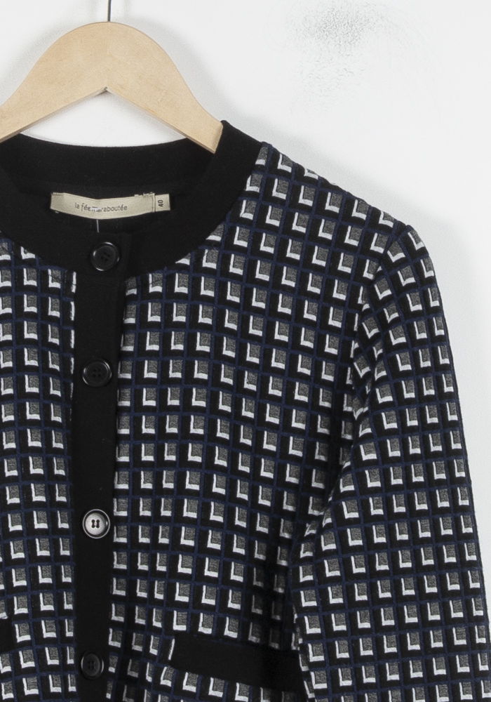 Veste Noire et Blanche - Taille L/40