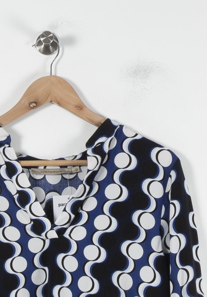 Blouse Noire et Blanche - Taille XL/42