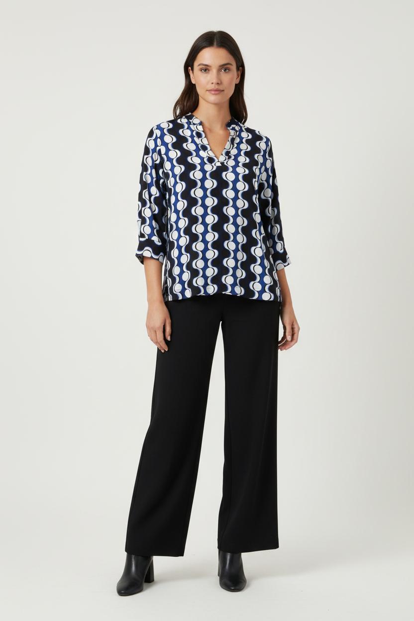 Blouse Noire et Blanche - Taille XL/42