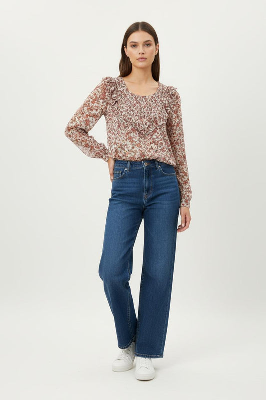 Blouse Fleurie Multicolore - Taille M/38