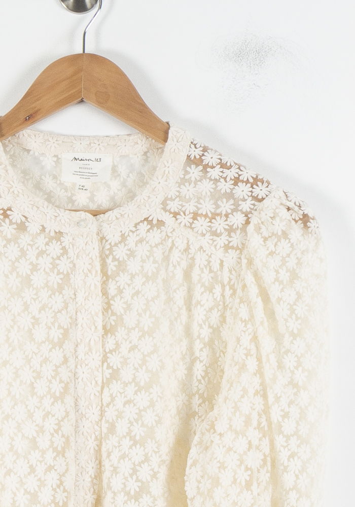 Blouse Dentelle Beige - Taille XL/42