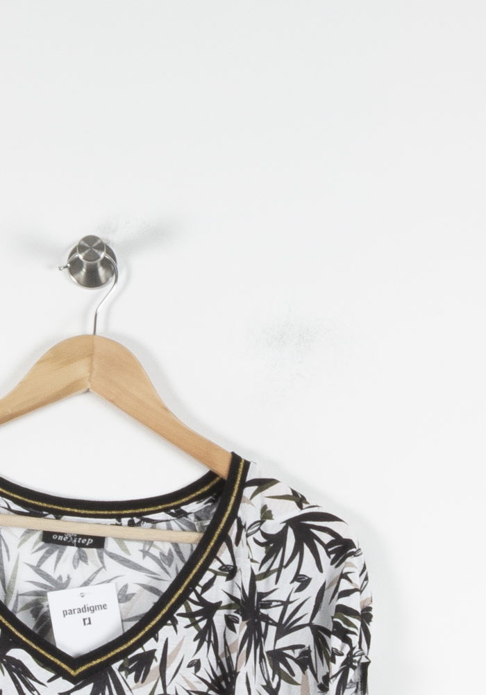 Tee-shirt Blanc et Noir - Taille XL/42