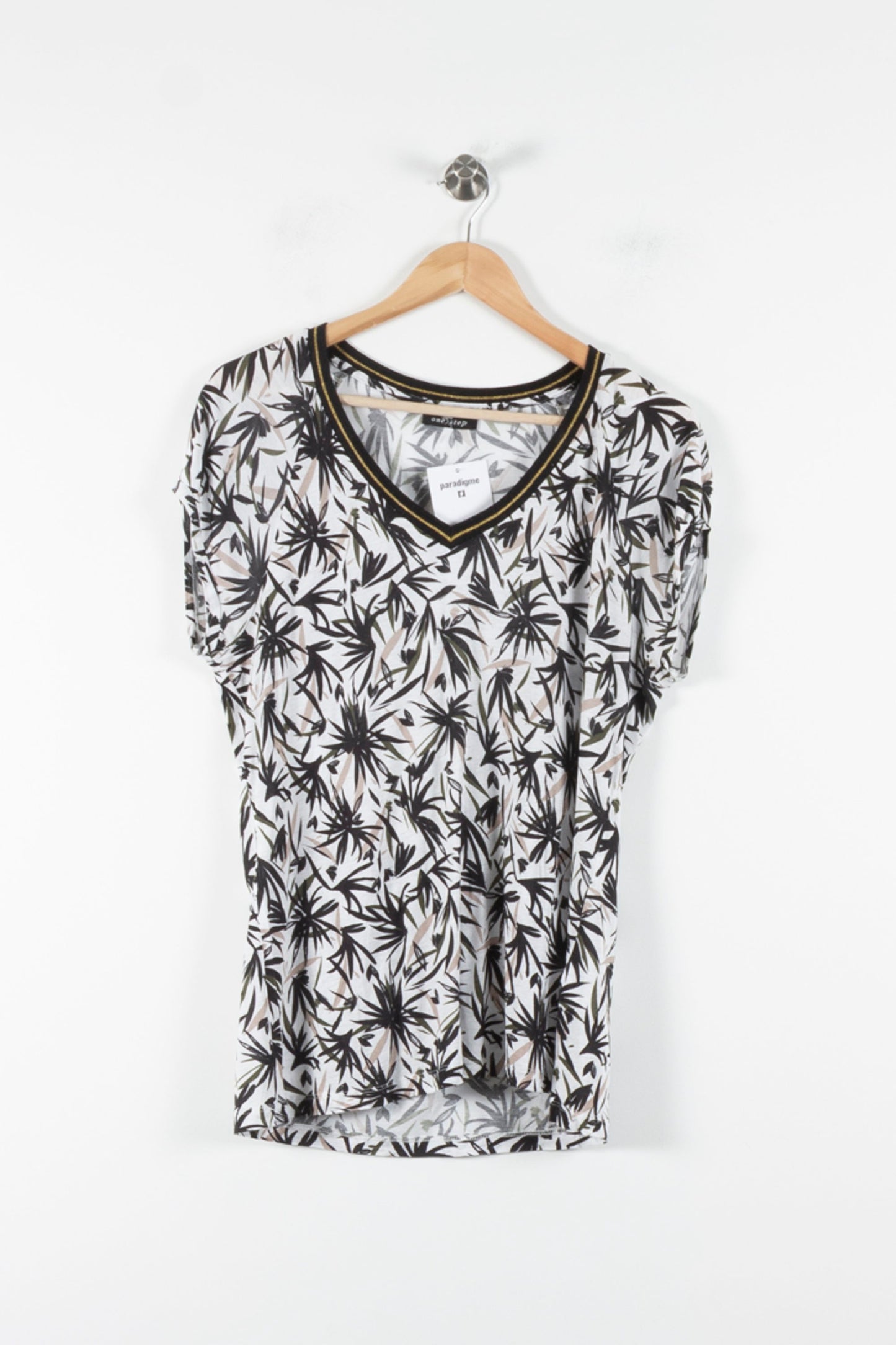 Tee-shirt Blanc et Noir - Taille XL/42