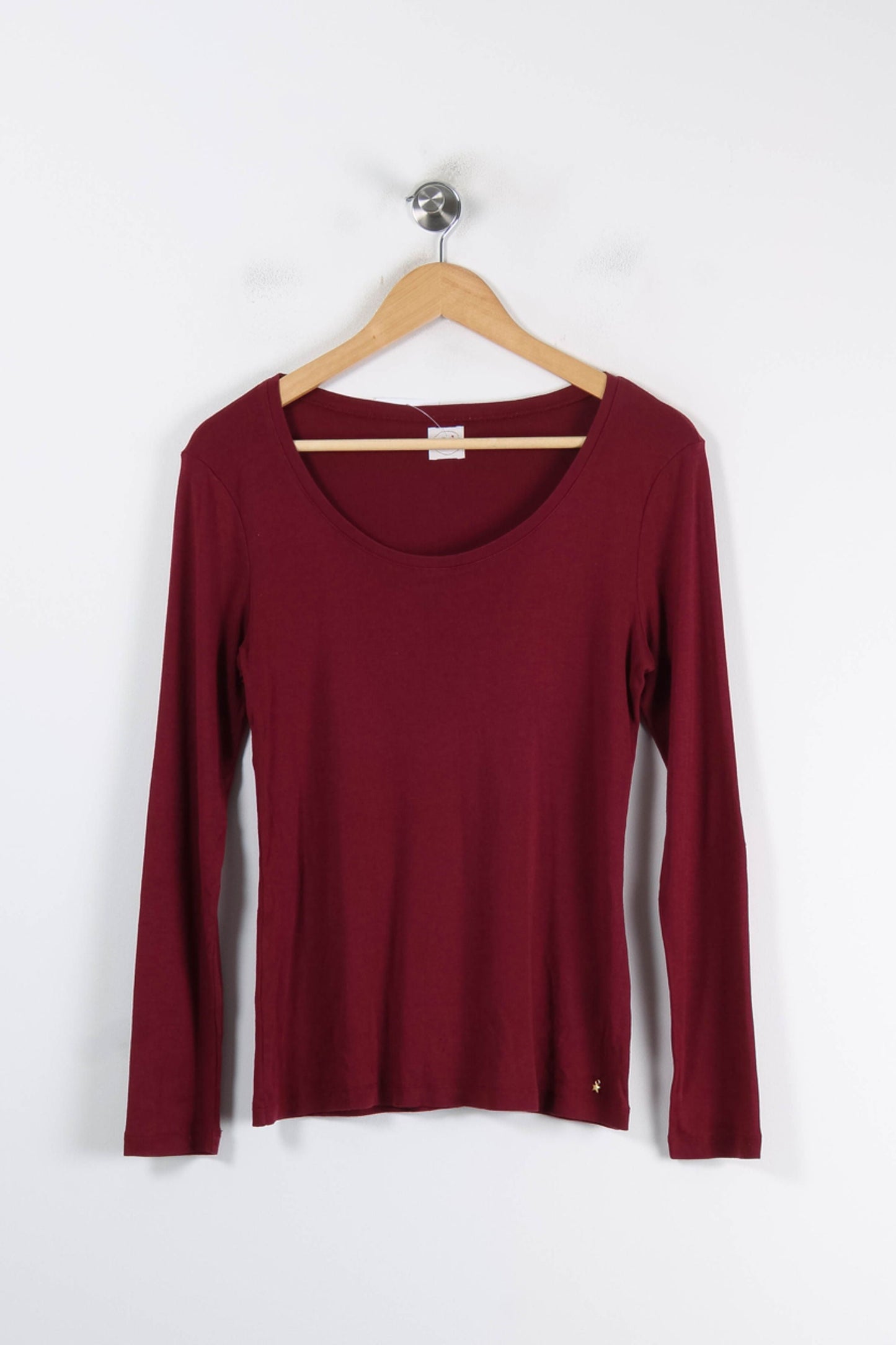 T-shirt Manches Longues Bordeaux - Taille XL/42