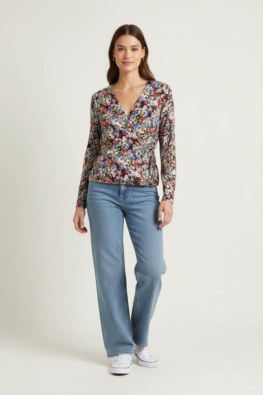 Blouse Fleurie Multicolore - Taille S/36