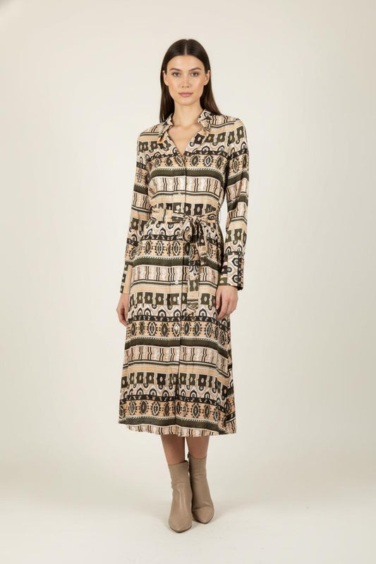 Robe Midi Multicolore - Taille M/38