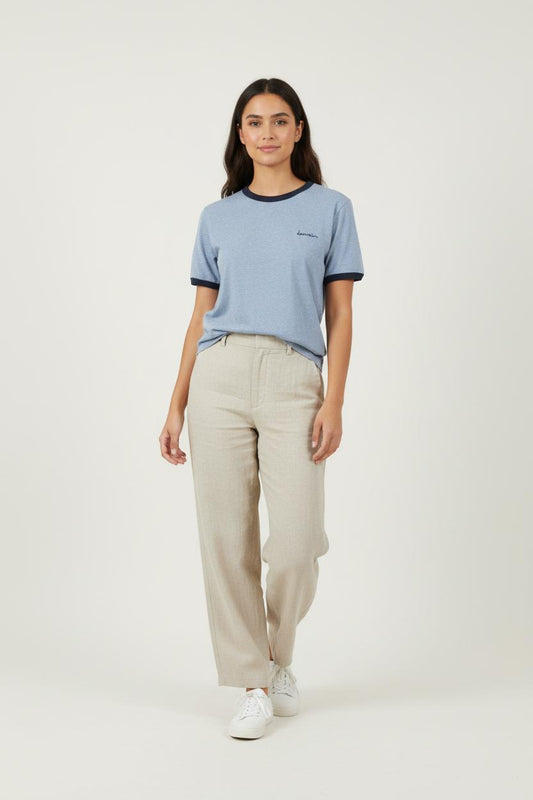 Tee-shirt Bleu et Bleu Marine - Taille L/40