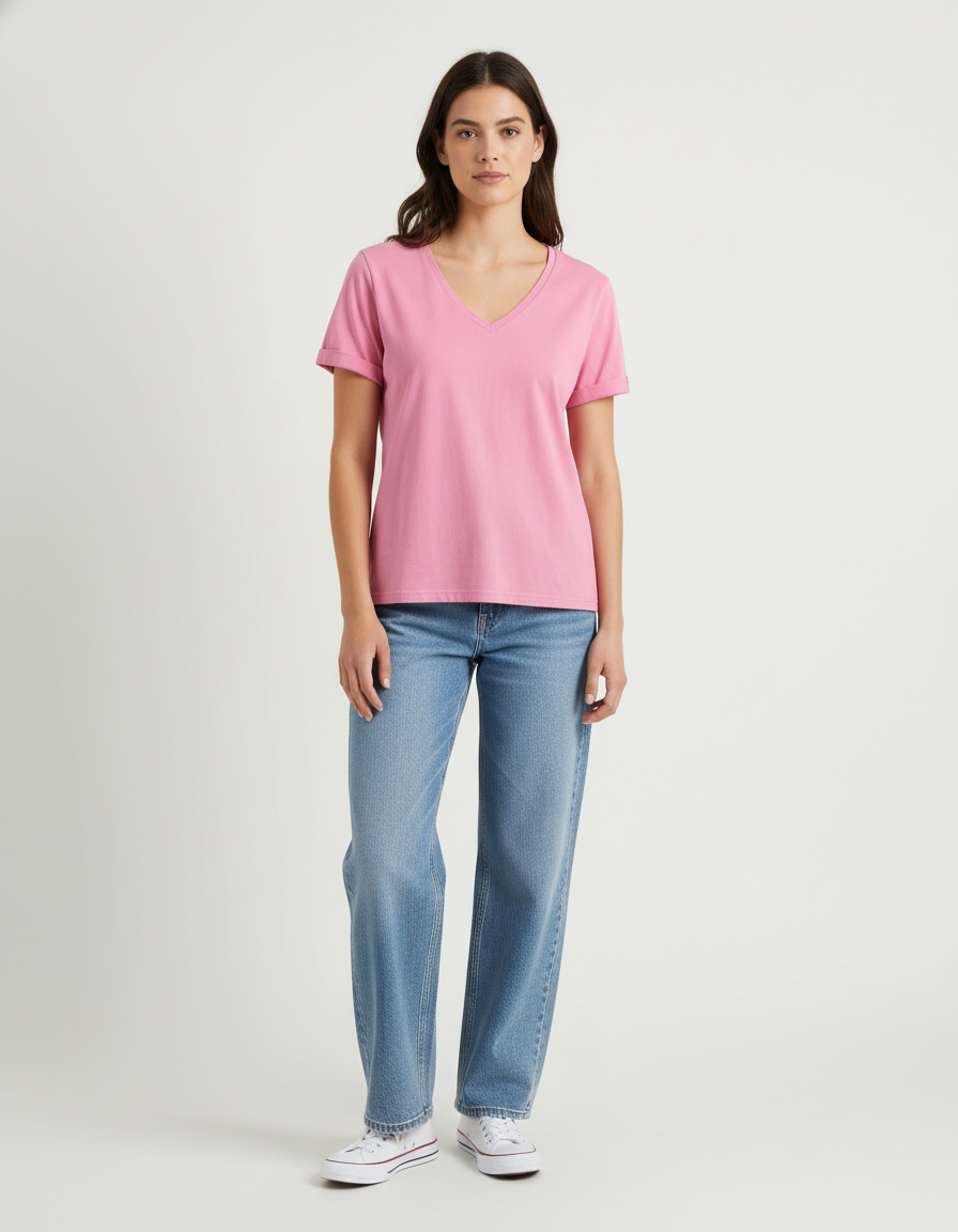 Tee-shirt Rose - Taille M/38