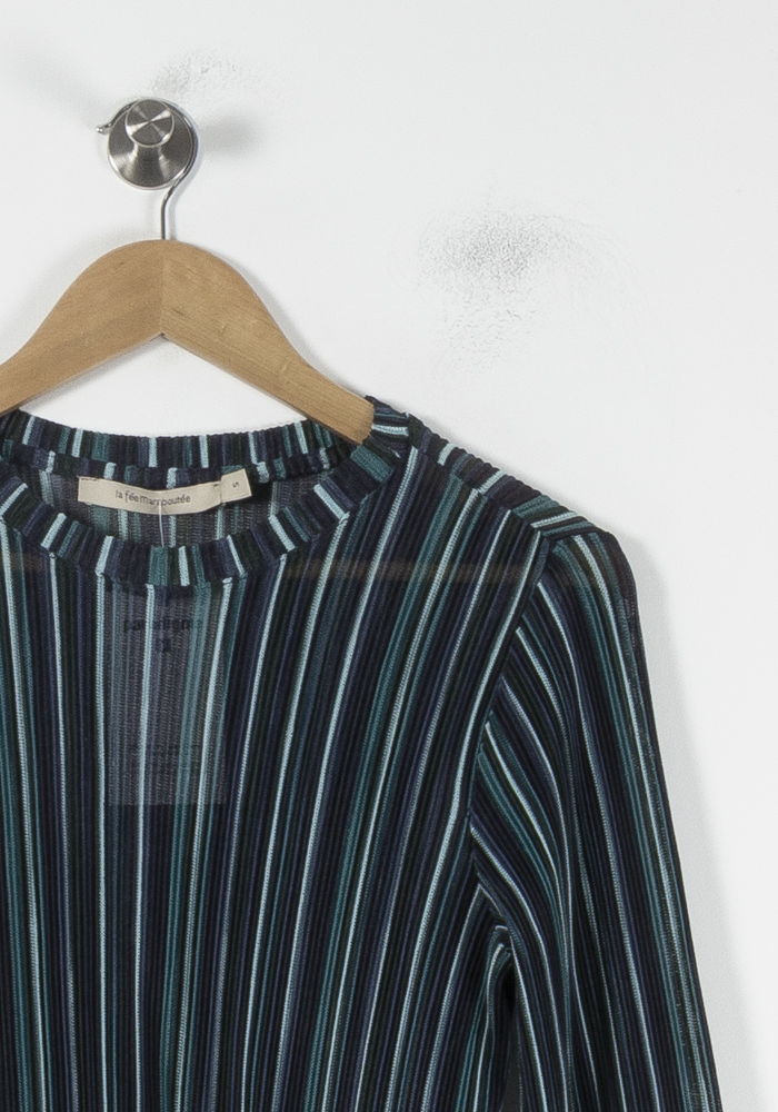 Blouse Bleu et Noir - Taille S/36