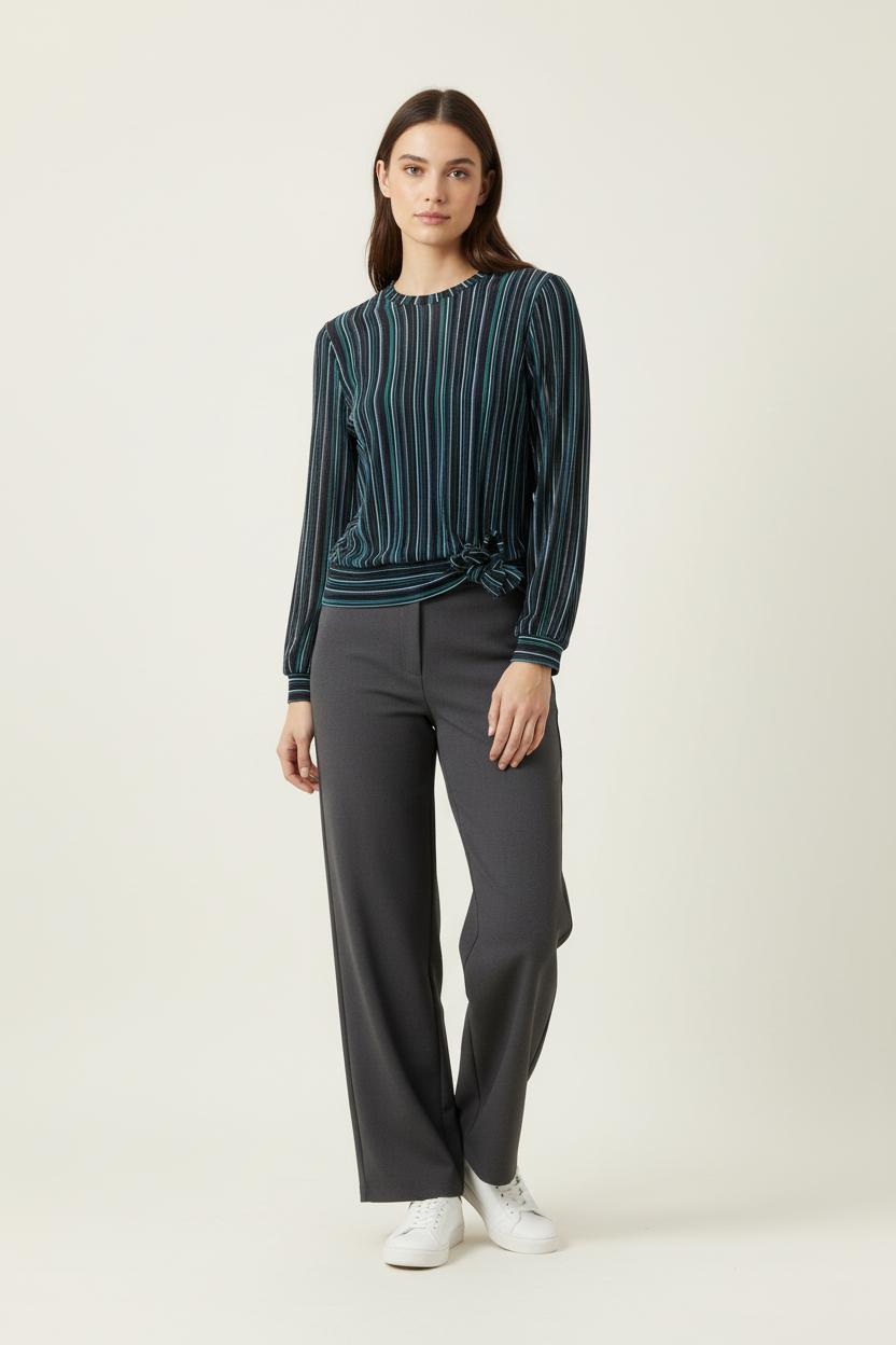 Blouse Bleu et Noir - Taille S/36