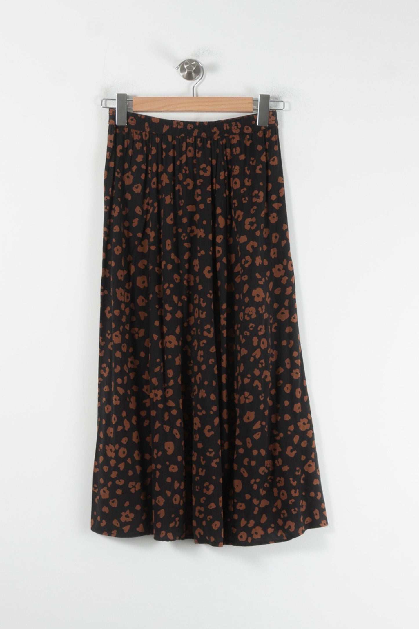 Jupe Midi Noire et Marron - Taille S/36