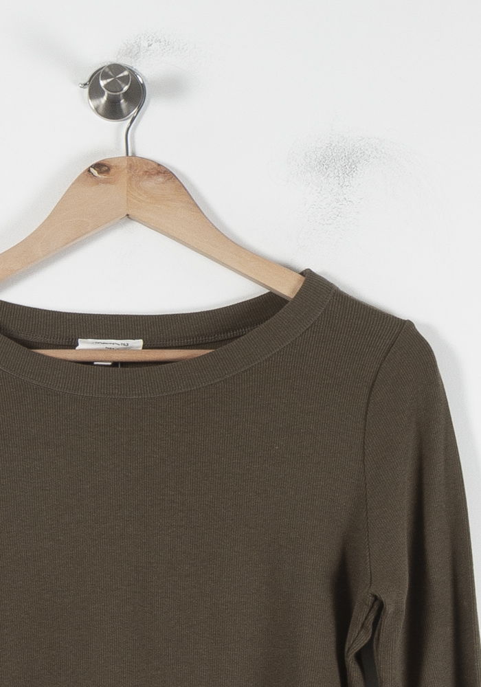 Tee-shirt Manches Longues Vert - Taille M/38