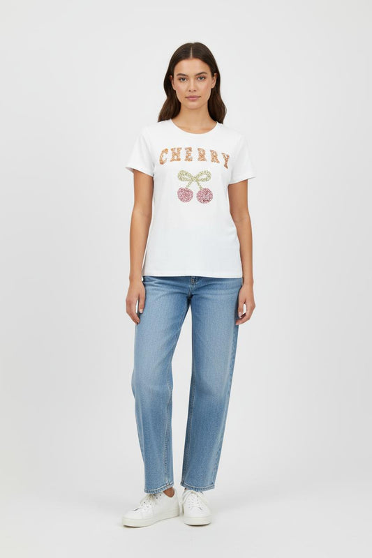 Tee-shirt Blanc - Taille XS/34