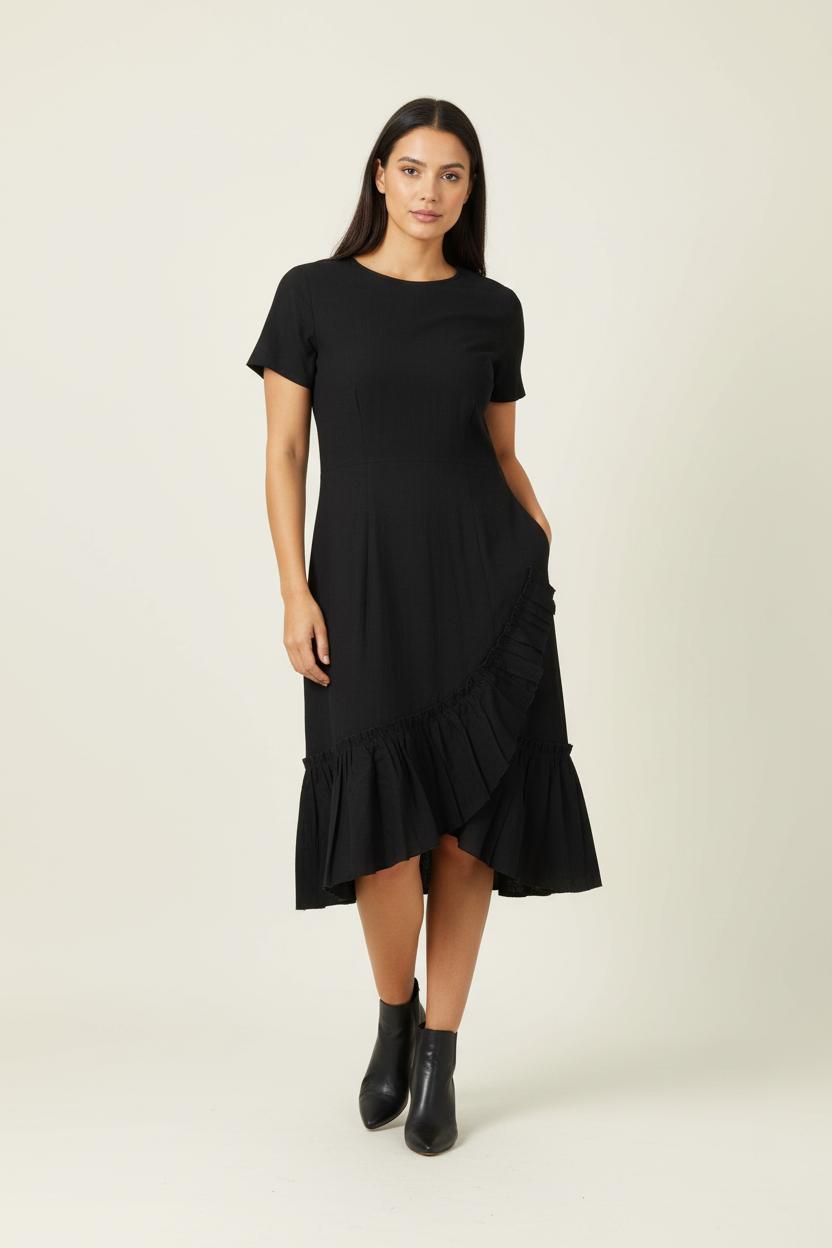 Robe Midi Noire - Taille S/36