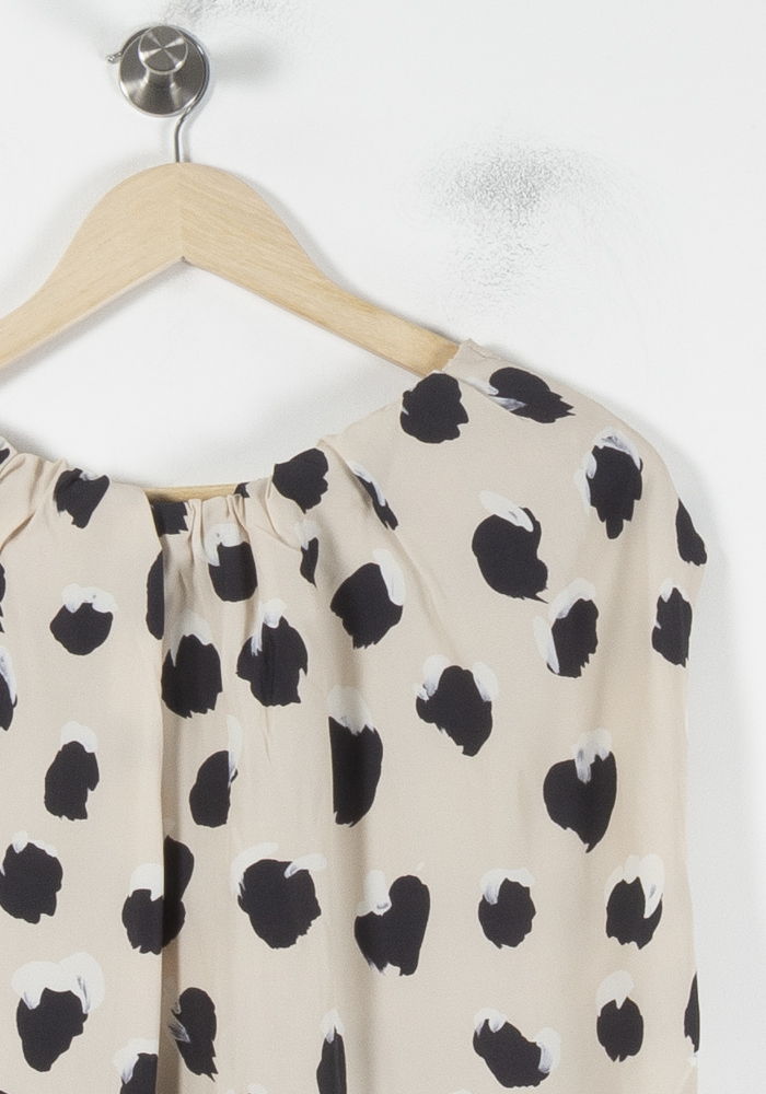 Robe Longue Beige et Noire - Taille S/36