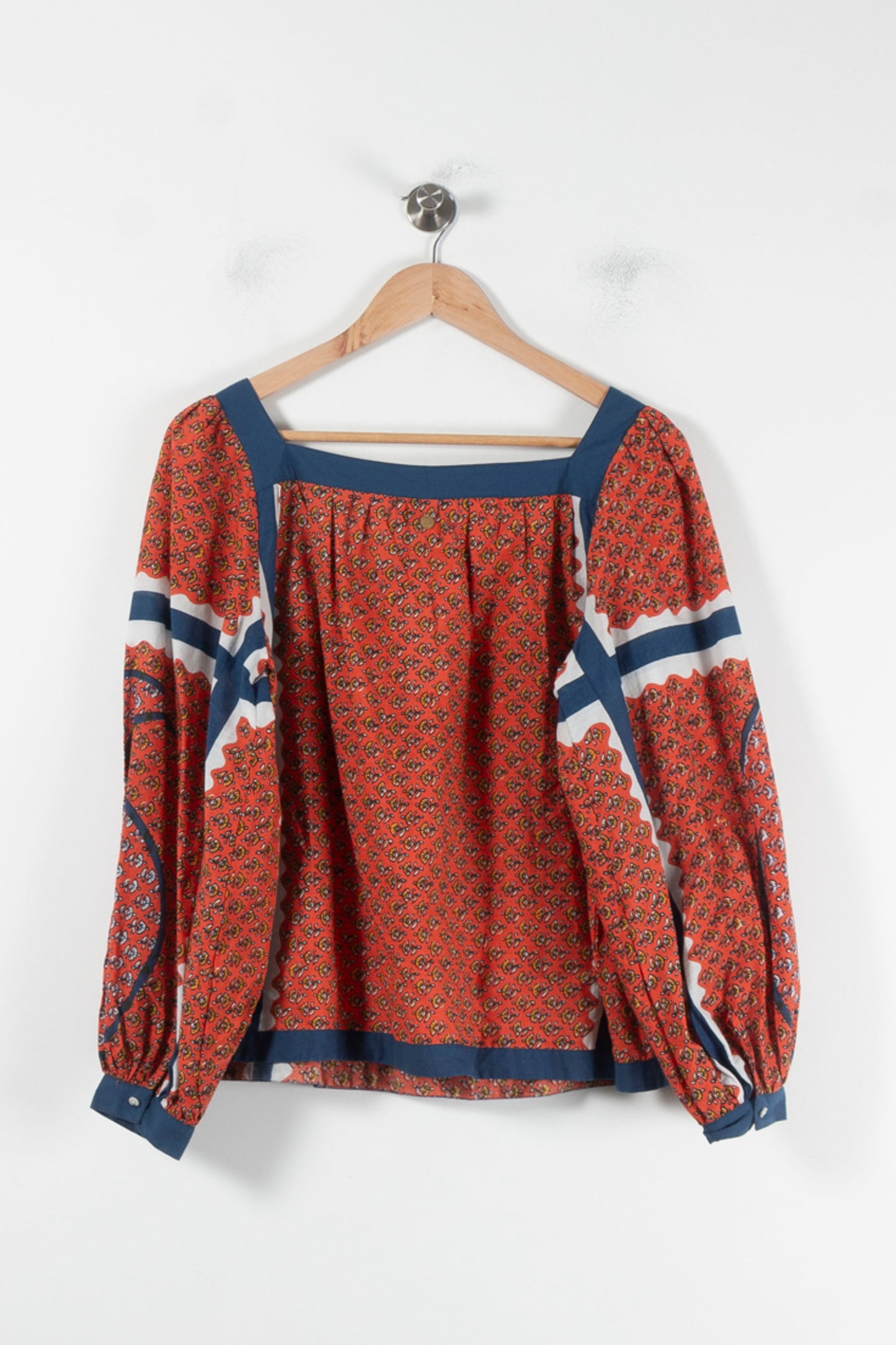 Blouse Rouge et Bleu - Taille XL/42