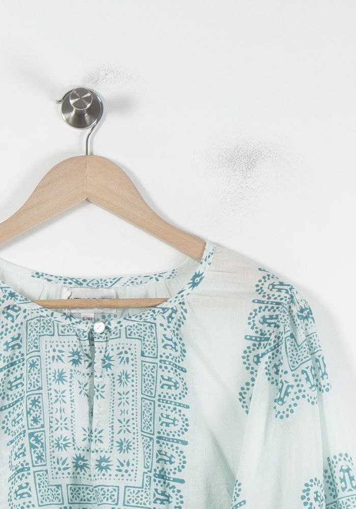 Blouse Blanche et Bleue - Taille XL/42