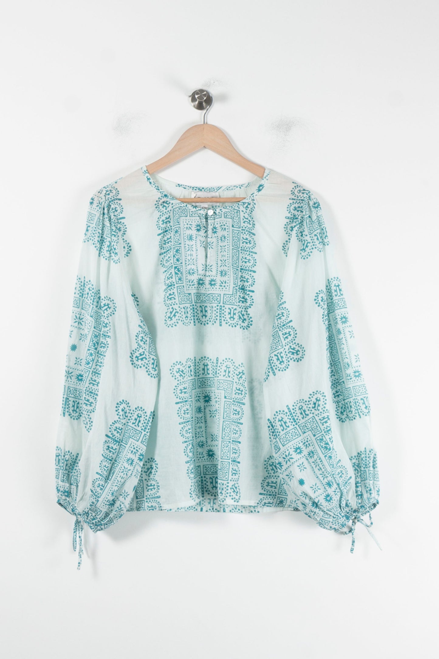 Blouse Blanche et Bleue - Taille XL/42