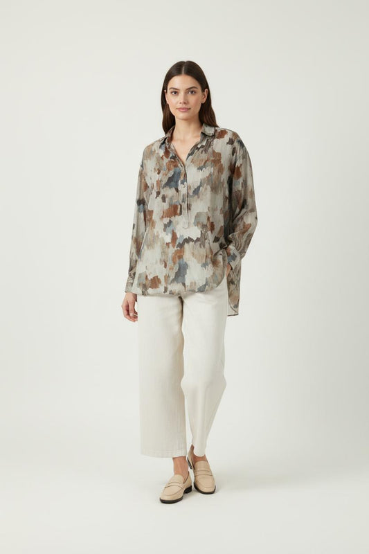 Blouse multicolore - Taille XL/42