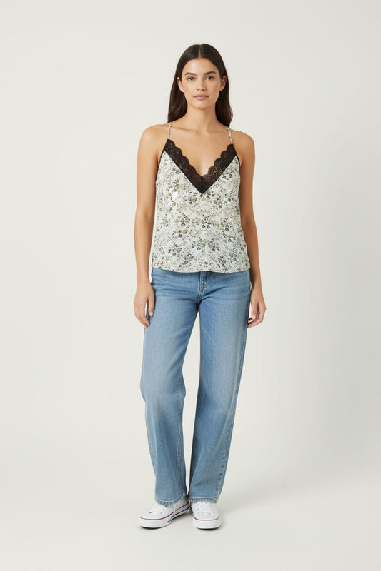 Caraco Multicolore et Noir - Taille XS/34