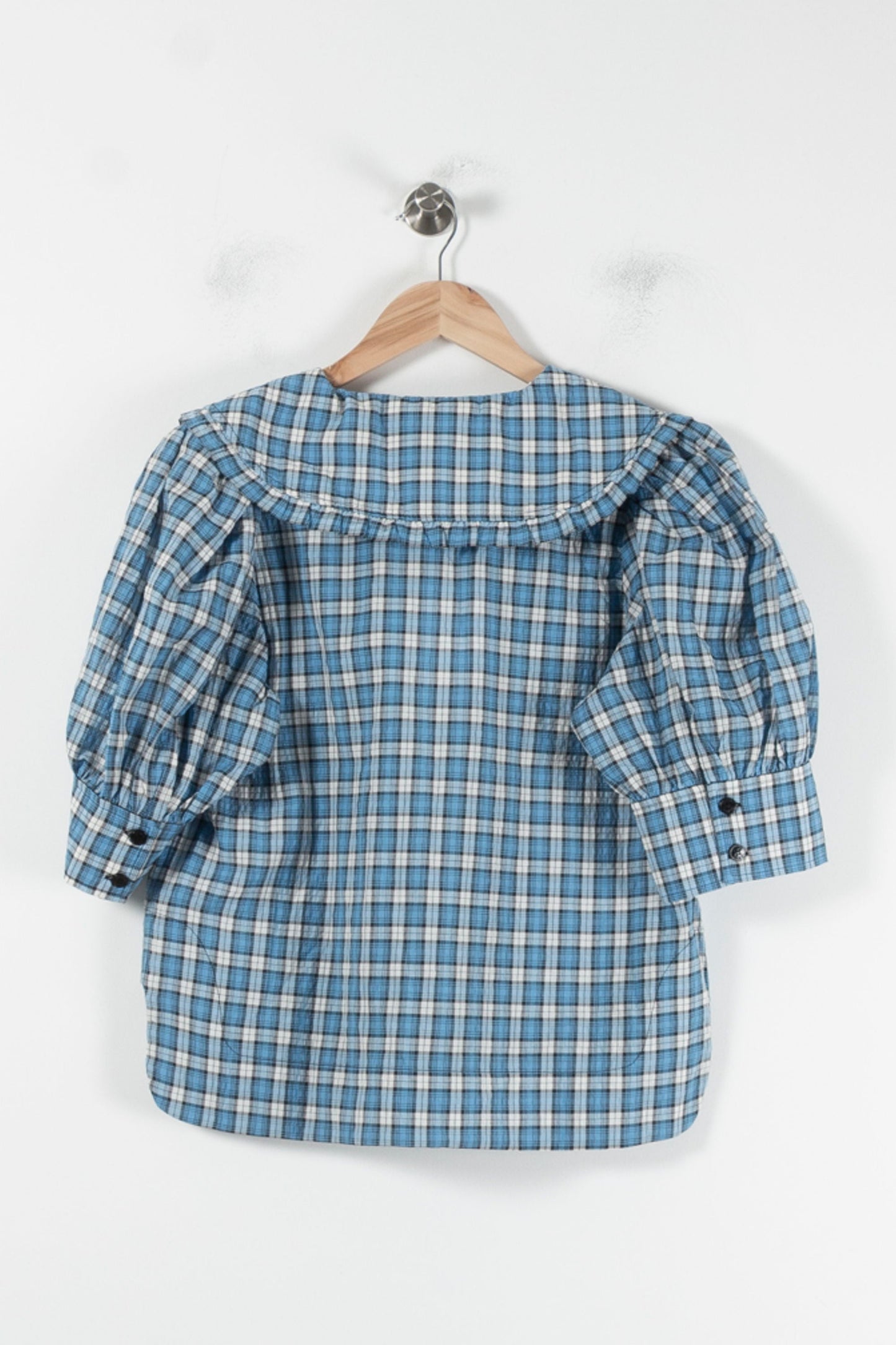 Blouse Carreaux Bleue et Blanche - Taille M/38